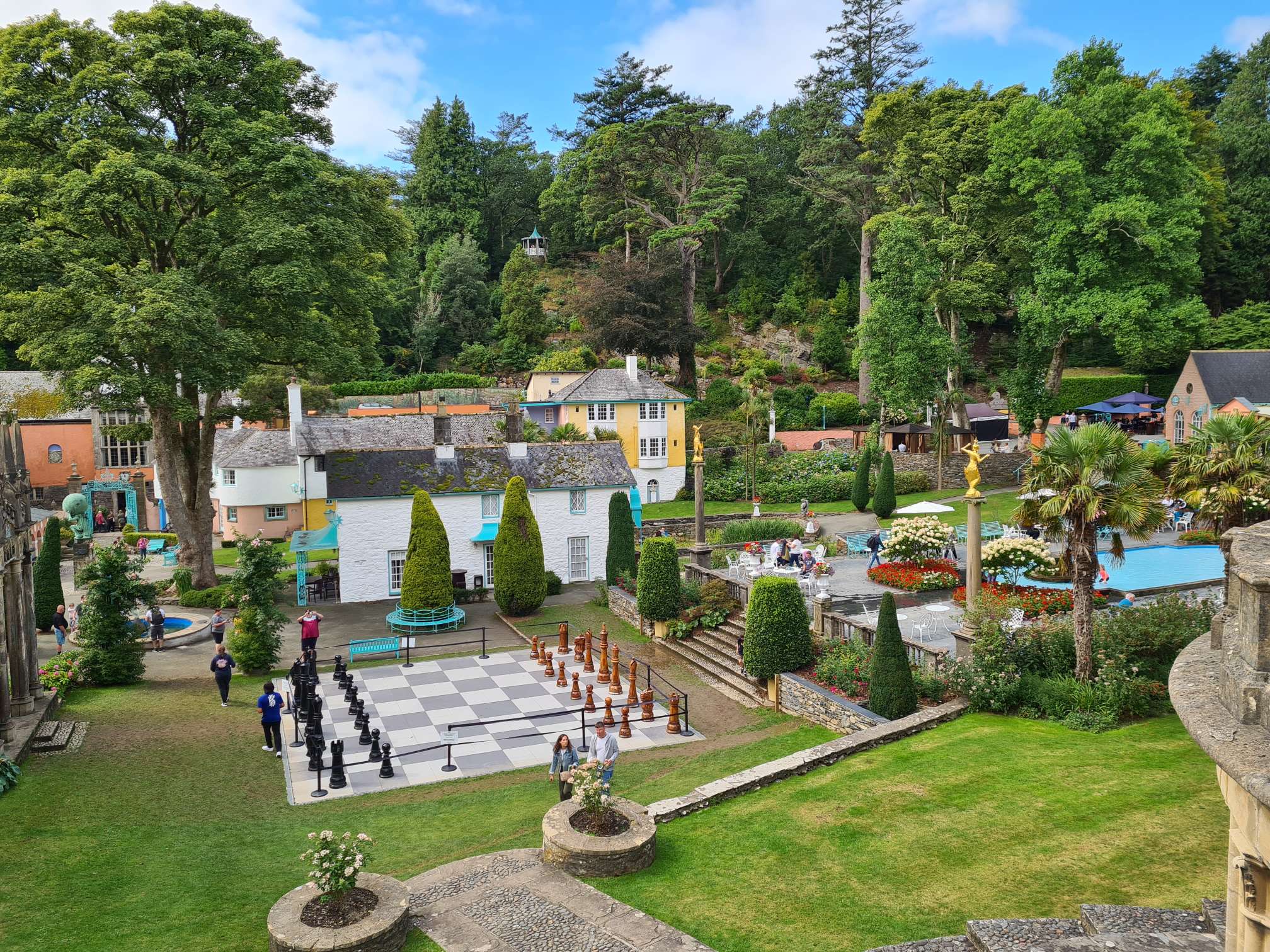 Overlooking the inside of Portmeirion