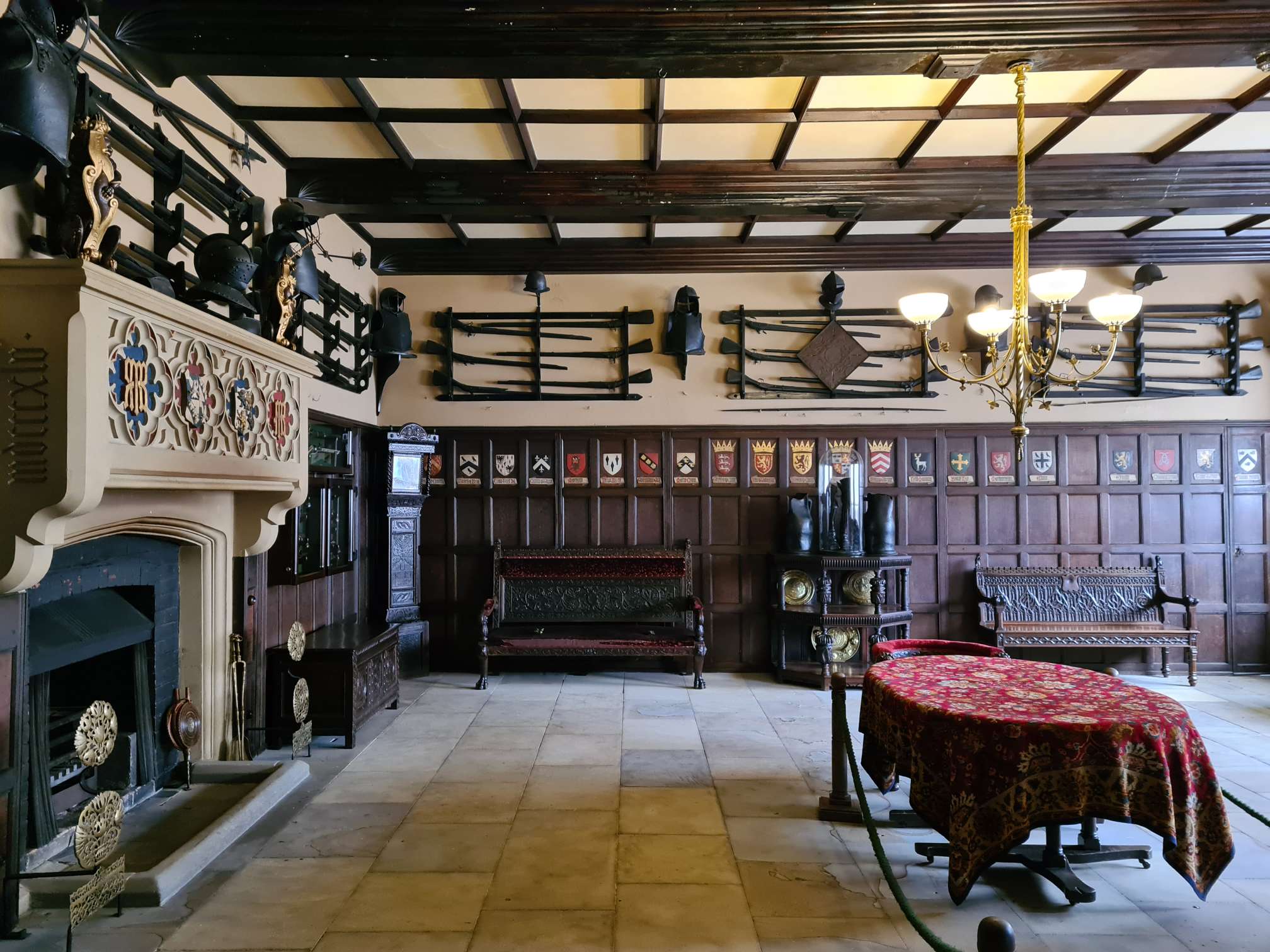 Chirk Castle armoury room