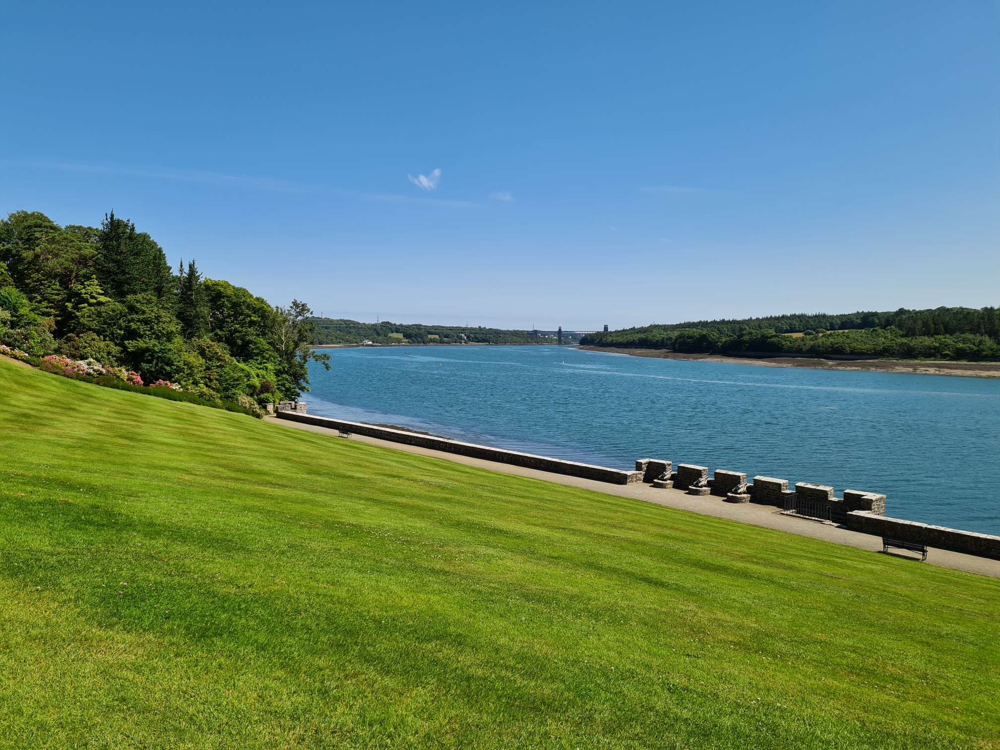A view of the Menai Strait from Plas Newydd