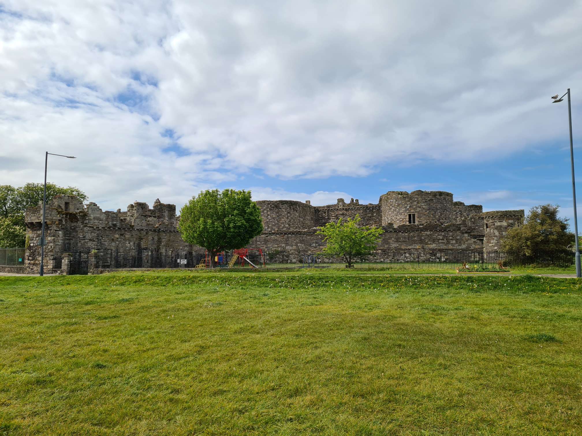 Beaumaris Castle external wall