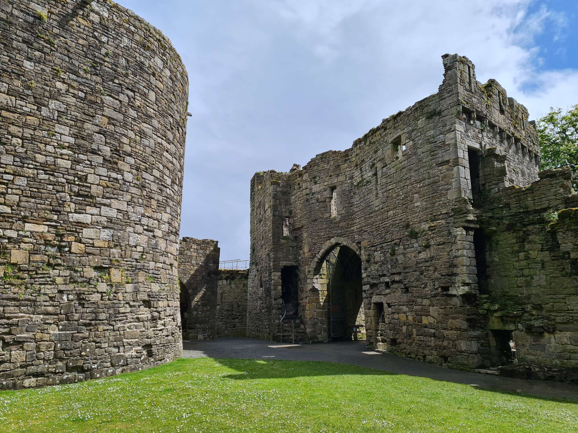 Internal view of front entrance to Beaumaris Castle