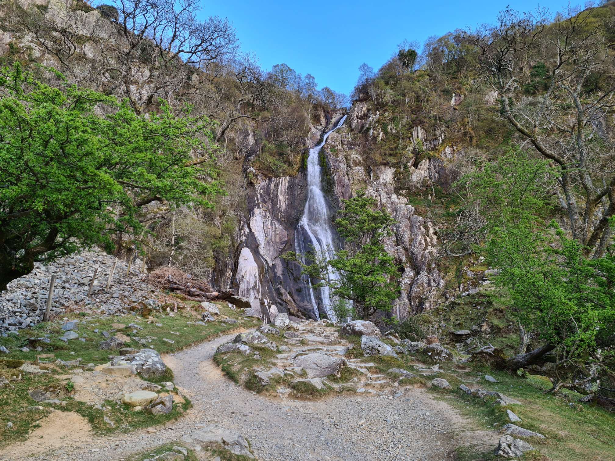 Aber falls in very early spring